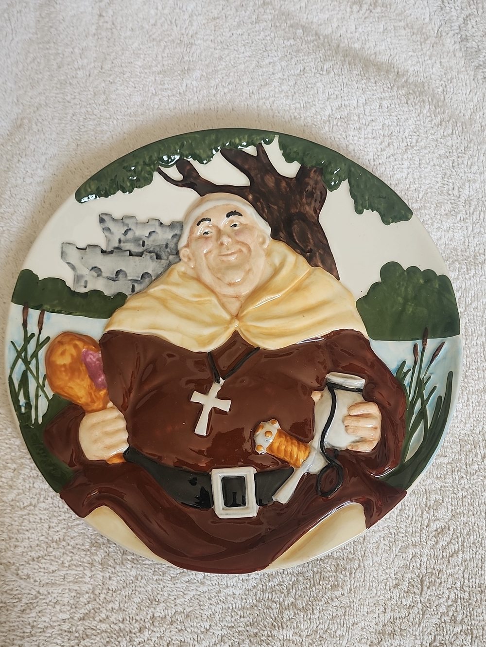 TOBY PLATE 5TH ISSUE Friar Tuck With Davenport Pottery